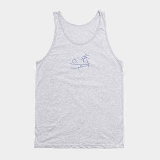 chill line art Tank Top